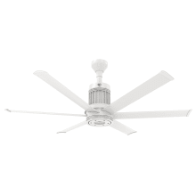 i6 60" 6 Blade Outdoor Smart Ceiling Fan with Remote Control and White Motor / Body