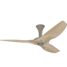 Haiku 52" Low Profile 3 Blade Indoor Smart Ceiling Fan with Remote Control and Satin Nickel Motor / Body