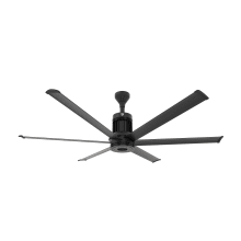 i6 72" 6 Blade Indoor Smart Ceiling Fan with Remote Control and Black Motor / Body