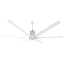 i6 84" 6 Blade Outdoor Smart Ceiling Fan with Remote Control and White Motor / Body