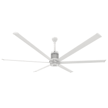 i6 96" 6 Blade Outdoor Smart Ceiling Fan with Remote Control and White Motor / Body