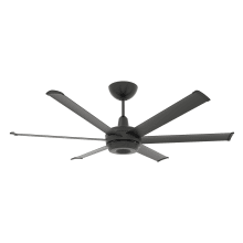 es6 60" 6 Blade Universal Mount Indoor / Outdoor Smart DC Ceiling Fan
