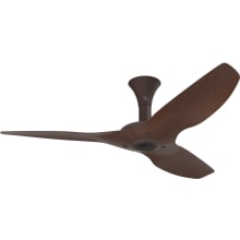 Haiku 52" Low Profile 3 Blade Outdoor Smart Ceiling Fan with Remote Control and Black Motor / Body