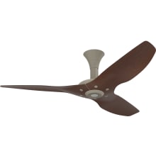 Haiku 52" Low Profile 3 Blade Outdoor Smart Ceiling Fan with Remote Control and Satin Nickel Motor / Body