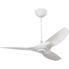 Haiku 52" Universal Mount 3 Blade Outdoor Smart Ceiling Fan with Remote Control and White Motor / Body