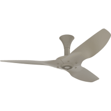 Haiku 52" Low Profile 3 Blade Indoor Smart Ceiling Fan with Remote Control and Satin Nickel Motor / Body