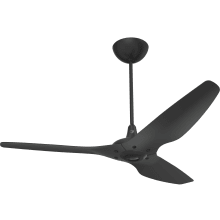 Haiku 60" Universal Mount 3 Blade Outdoor Smart Ceiling Fan with Remote Control and Black Motor / Body
