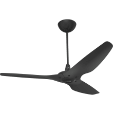 Haiku 60" Universal Mount 3 Blade Indoor Smart Ceiling Fan with Remote Control and Black Motor / Body