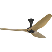 Haiku 60" Low Profile 3 Blade Outdoor Smart Ceiling Fan with Remote Control and Black Motor / Body