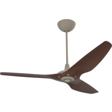 Haiku 60" Universal Mount 3 Blade Outdoor Smart Ceiling Fan with Remote Control and Satin Nickel Motor / Body