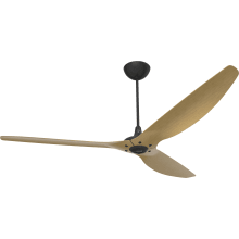 Haiku 84" Universal Mount 3 Blade Outdoor Smart Ceiling Fan with Remote Control and Black Motor / Body