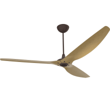 Haiku 84" Universal Mount 3 Blade Outdoor Smart Ceiling Fan with Remote Control and Oil Rubbed Bronze Motor / Body