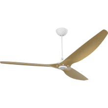 Haiku 84" Universal Mount 3 Blade Outdoor Smart Ceiling Fan with Remote Control and White Motor / Body