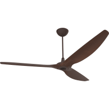 Haiku 84" Universal Mount 3 Blade Outdoor Smart Ceiling Fan with Remote Control and Oil Rubbed Bronze Motor / Body