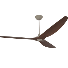 Haiku 84" Universal Mount 3 Blade Outdoor Smart Ceiling Fan with Remote Control and Satin / Nickel Motor / Body