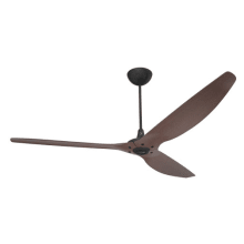 Haiku 84" Universal Mount 3 Blade Outdoor Smart Ceiling Fan with Remote Control and Black Motor / Body