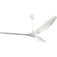 Haiku 84" Universal Mount 3 Blade Outdoor Smart Ceiling Fan with Remote Control and White Motor / Body