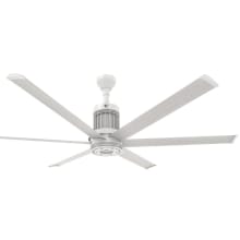 i6 72" 6 Blade Indoor Smart Ceiling Fan with Remote Control and White / Driftwood Body / Blades