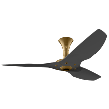 Haiku 52" Low Profile 3 Blade Indoor Smart Ceiling Fan with Remote Control and Gold Motor / Body