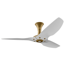 Haiku 52" Low Profile 3 Blade Indoor Smart Ceiling Fan with Remote Control and Gold Motor / Body