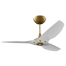 Haiku 52" Universal Mount 3 Blade Indoor Smart Ceiling Fan with Remote Control and Gold Motor / Body