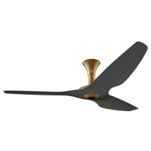 Haiku 60" Low Profile 3 Blade Indoor Smart Ceiling Fan with Remote Control and Gold Motor / Body