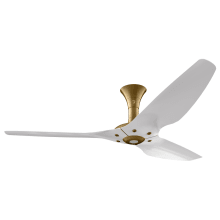 Haiku 60" Low Profile 3 Blade Indoor Smart Ceiling Fan with Remote Control and Gold Motor / Body