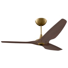 Haiku 60" Universal Mount 3 Blade Indoor Smart Ceiling Fan with Remote Control and Gold Motor / Body