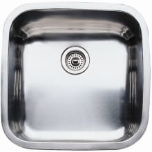 Supreme Single Basin Stainless Steel Kitchen Sink 20-1/2" x 2-1/2"