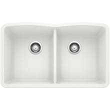 Diamond 32" Undermount Double Basin SILGRANIT Kitchen Sink