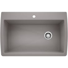 Diamond 33-1/2" Dual Mount Single Basin SILGRANIT Kitchen Sink