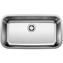 Stellar 28" Super Single Bowl Undermount Stainless Steel Kitchen Sink