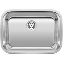 Stellar Medium Single Bowl Stainless Steel Undermount Kitchen Sink 25" x 18"