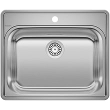 Essential 25" Single Basin Inset 18 Gauge Stainless Steel Laundry Sink