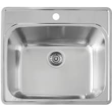 Laundry And Utility Sinks At Faucet Essential 25 Single Basin Inset 18 Gauge Stainless Steel Laundry Sink
