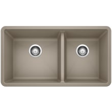 Precis 33" Undermount Double Basin SILGRANIT Kitchen Sink