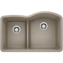 Diamond 32" Undermount Double Basin SILGRANIT Kitchen Sink