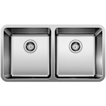 Formera 33" Undermount Double Basin Stainless Steel Kitchen Sink