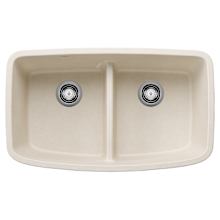 Valea 32" Undermount Double Basin SILGRANIT Kitchen Sink