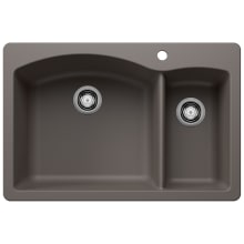 Diamond 33" Dual Mount Double Basin SILGRANIT Kitchen Sink