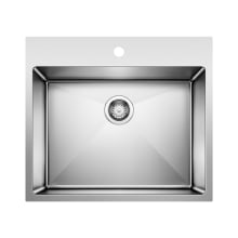 Quatrus 25" Drop In / Undermount Single Basin Stainless Steel Utility Sink