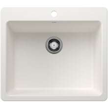 Liven 25" Drop-In/Undermount Single Basin SILGRANIT Kitchen Sink