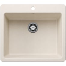Liven 25" Drop-In/Undermount Single Basin SILGRANIT Kitchen Sink