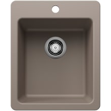 Liven 16-3/4" Drop-In/Undermount Single Basin SILGRANIT Bar Sink