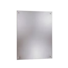 24" x 36" Frameless Stainless Steel Mirror