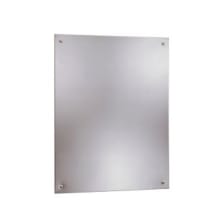 24" W x 36" H Rectangular Frameless Bathroom Wall Mirror