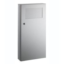 Trimline Wall-Mounted Waste Receptacle with Disposal Door