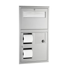 ClassicSeries Recessed Seat-Cover Dispenser, Sanitary Napkin Disposal, and Toilet Tissue Dispenser