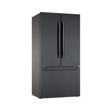 800 Series 36 Inch Wide 21 Cu. Ft. Energy Star Rated French Door Refrigerator with Home Connect