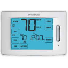 Touchscreen 5/2 Programmable Hybrid Thermostat with 12" Square Inch Area Display